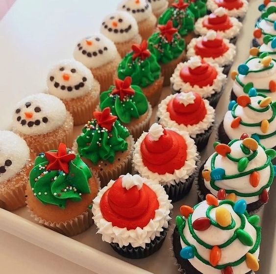 Ideias de Cupcakes de Natal